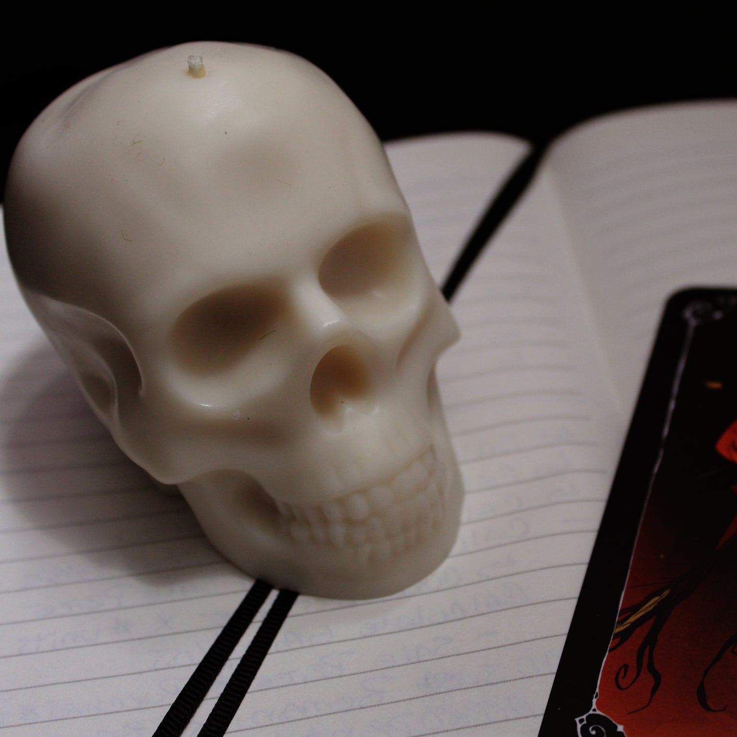 💀 Skull Pillar Candle – Gothic Decor That Smolders with Intent
