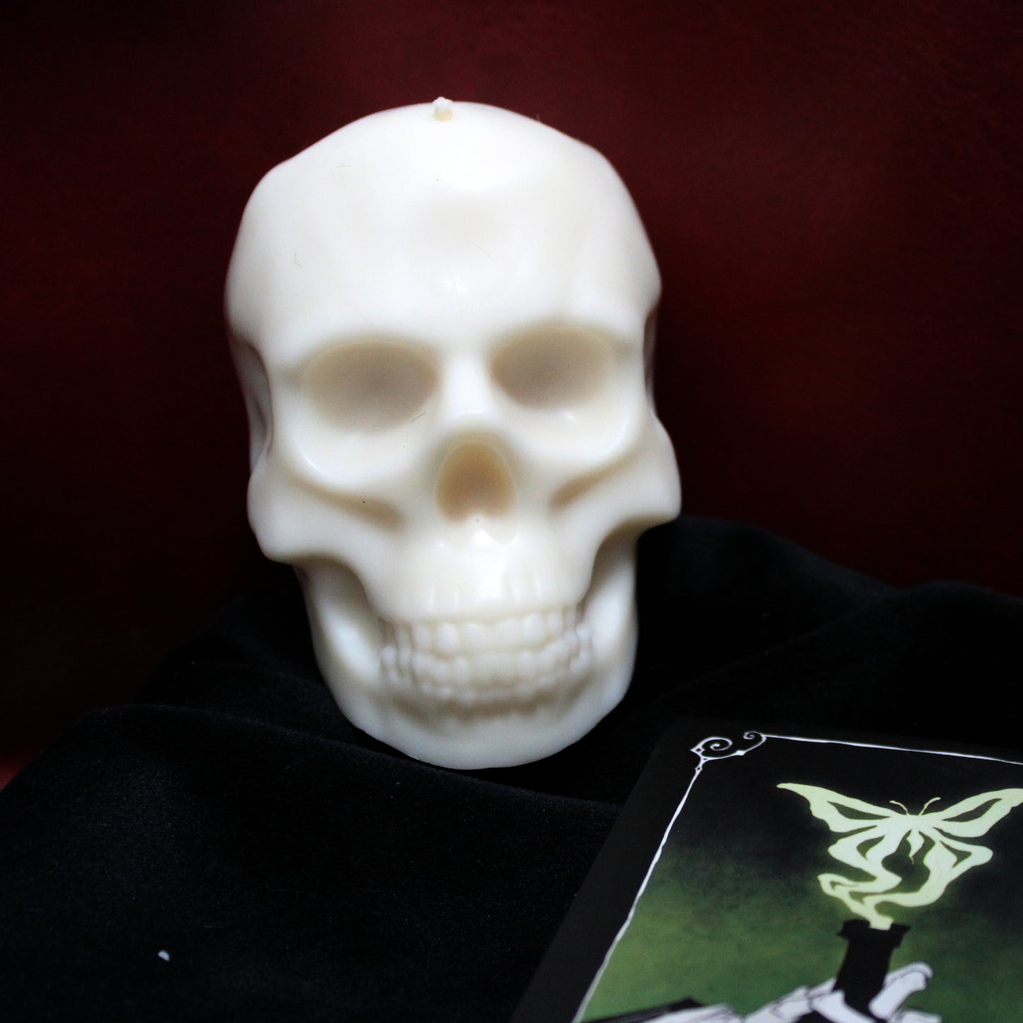 💀 Skull Pillar Candle – Gothic Decor That Smolders with Intent